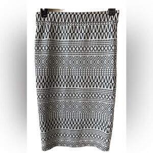 Mimi Chica White&Black Pattern Pencil Skirt NWOT Size S